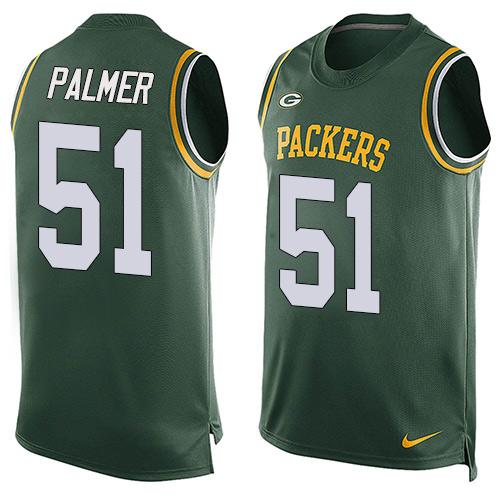  Packers #51 Nate Palmer Green Team Color Men's Stitched NFL Limited Tank Top Jersey
